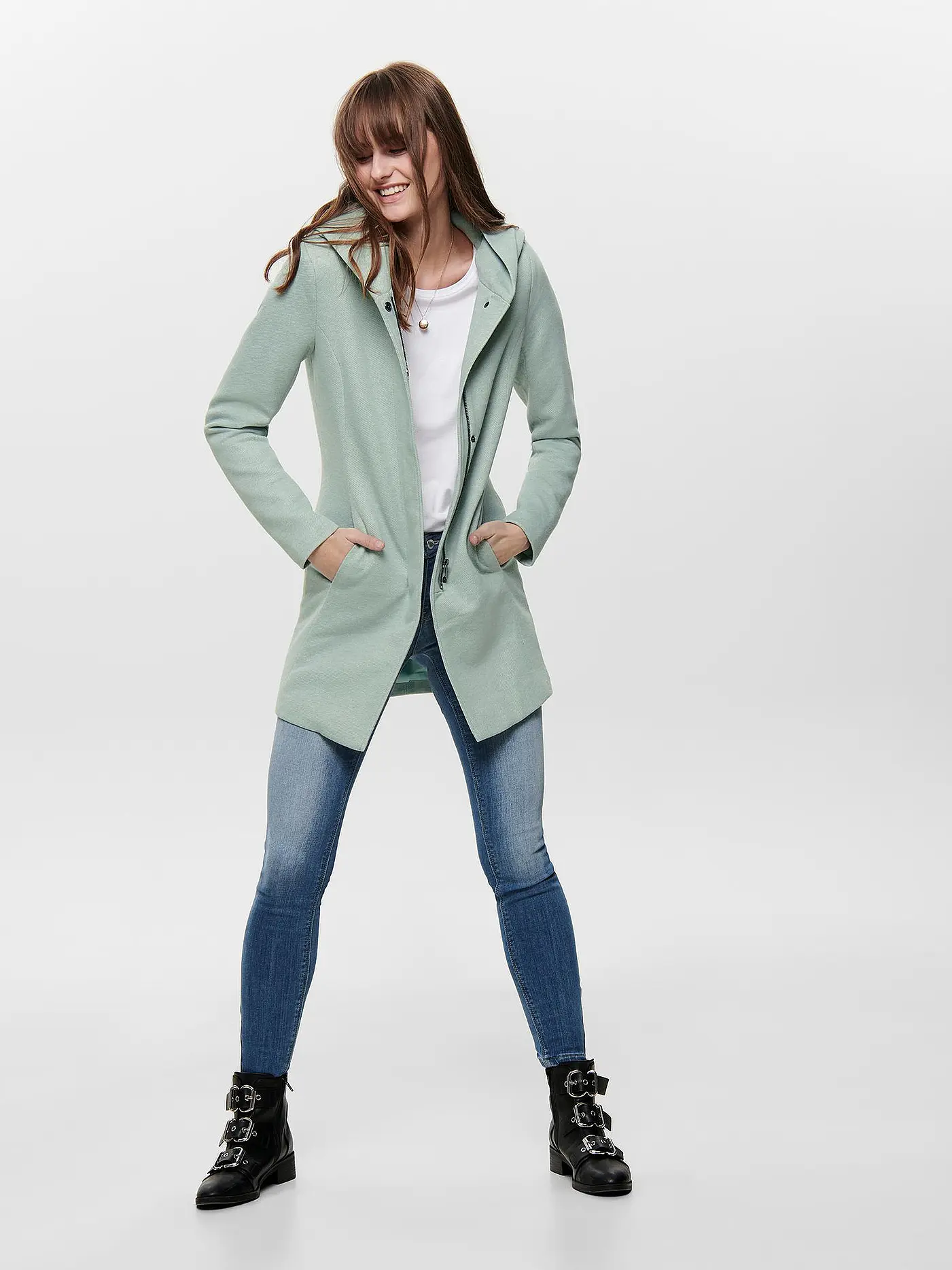 ONLY | Mantel in Wolloptik "ONLSEDONA" | olive